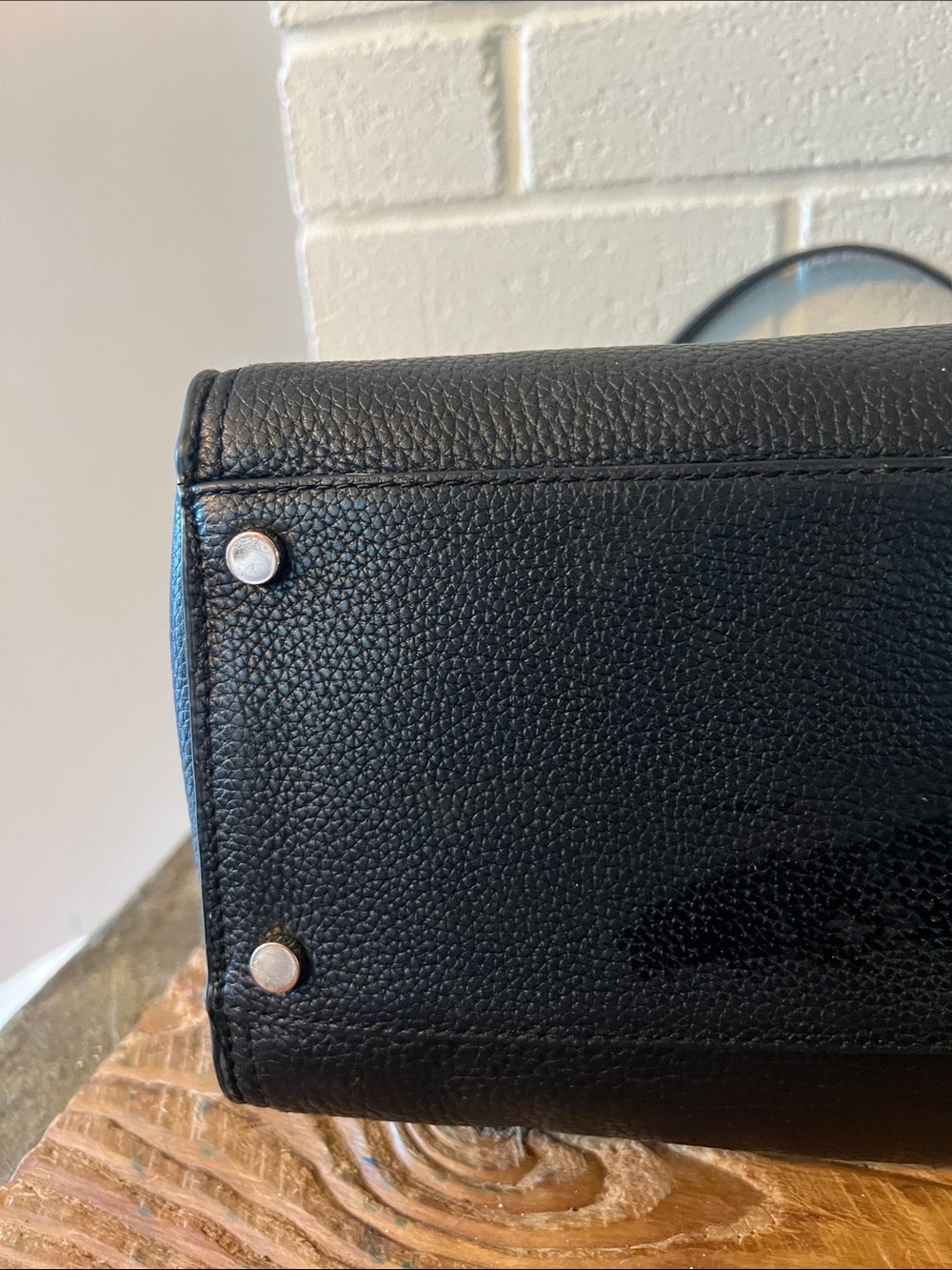 kate spade Black Pebbled Leather Tote with Tassel - Picture 7 of 12